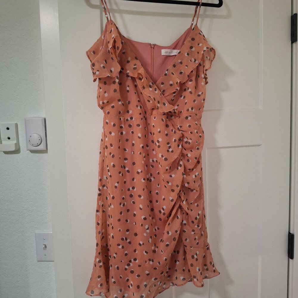 NWT Polka Dot Coral Mini Dress
